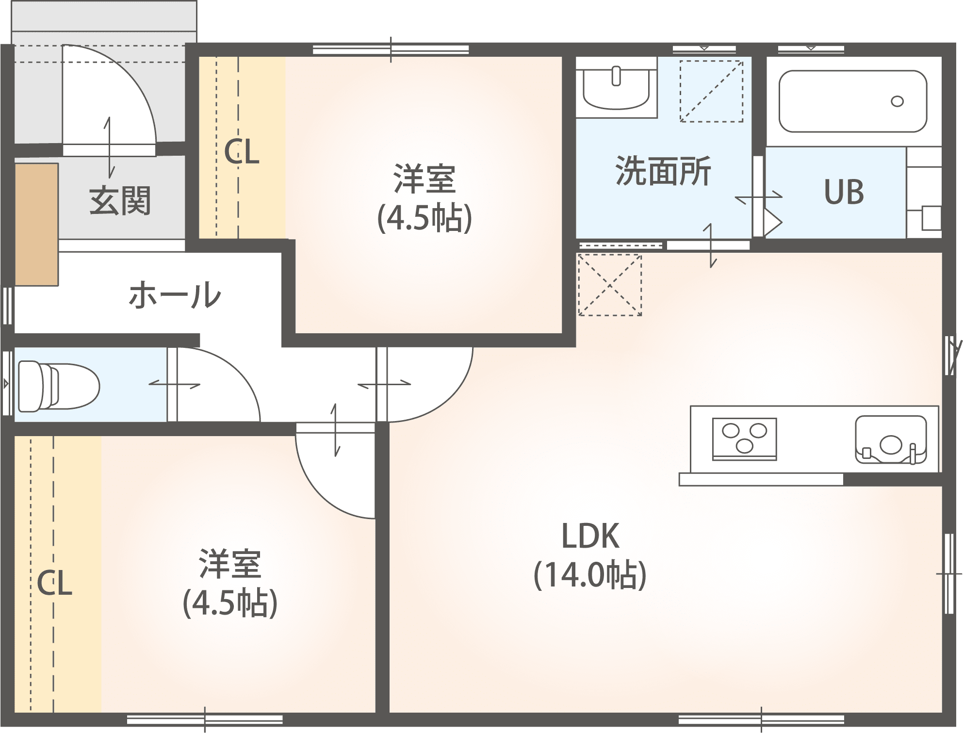 N-02の間取り図