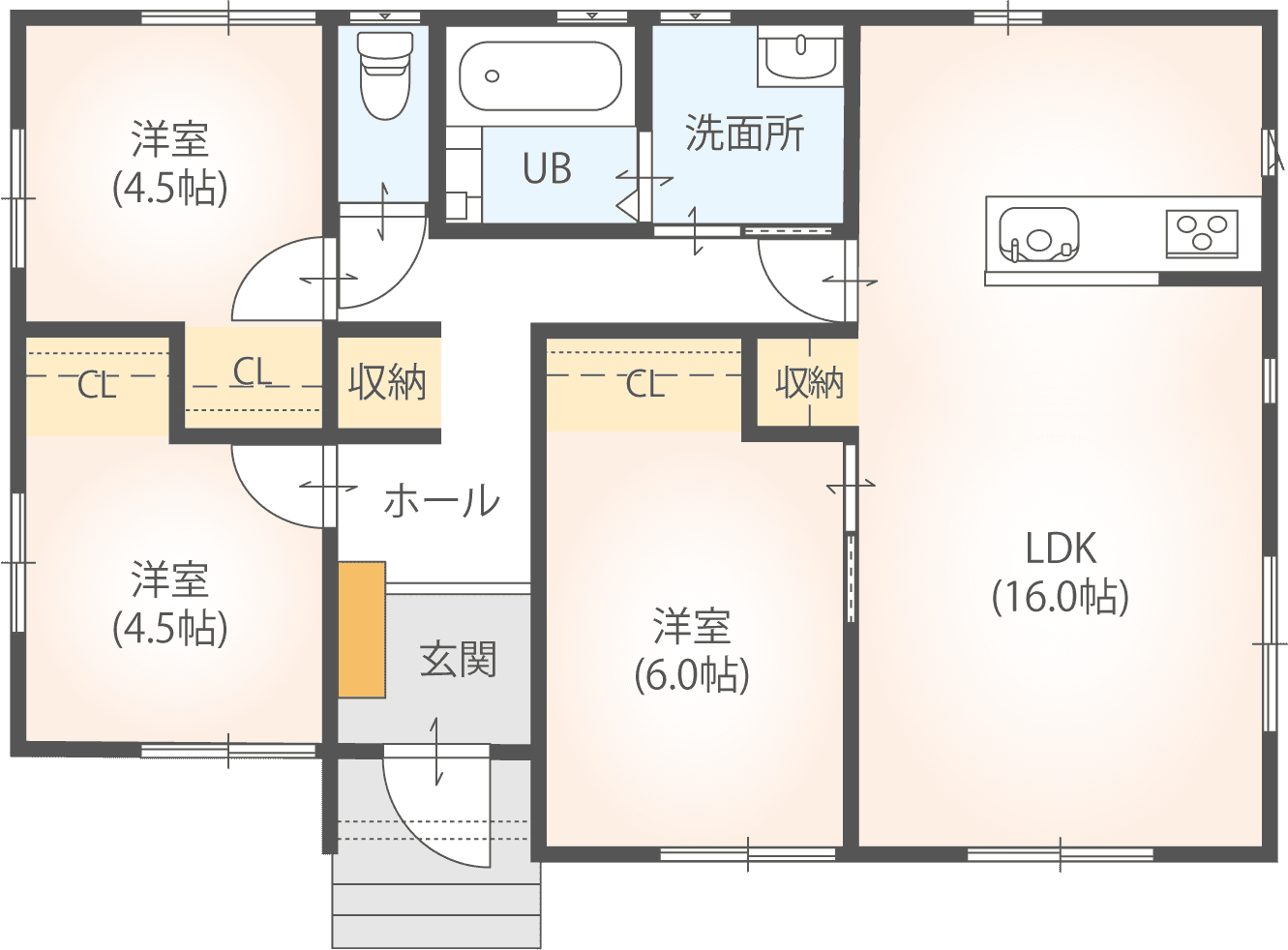 プラン01の間取り図