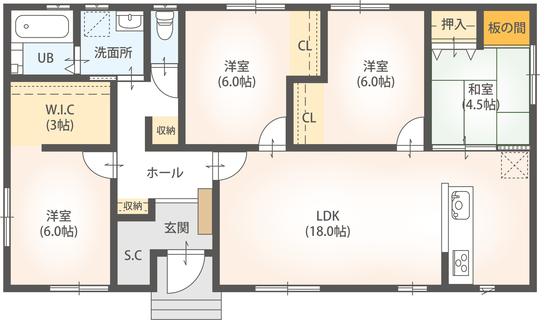 プラン02の間取り図